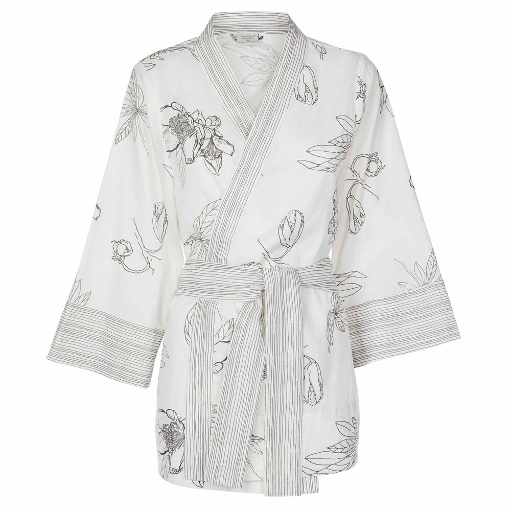 Loungewear kimono, flowers, hi-res