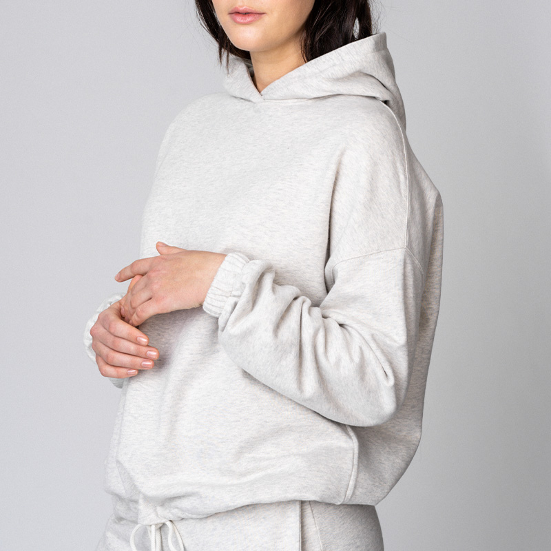 Hoodie, Light Grey Melange, hi-res