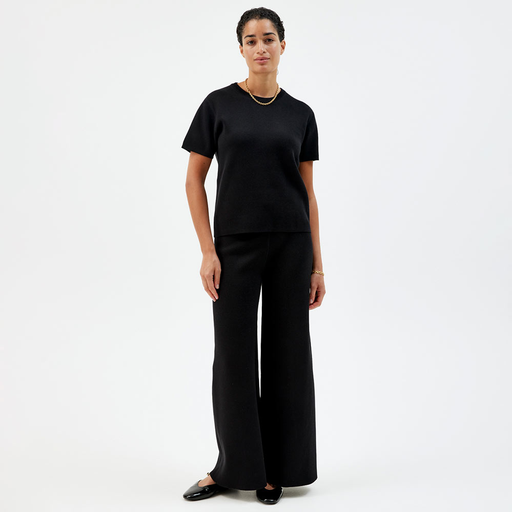 Double Knit Pants, Black, hi-res