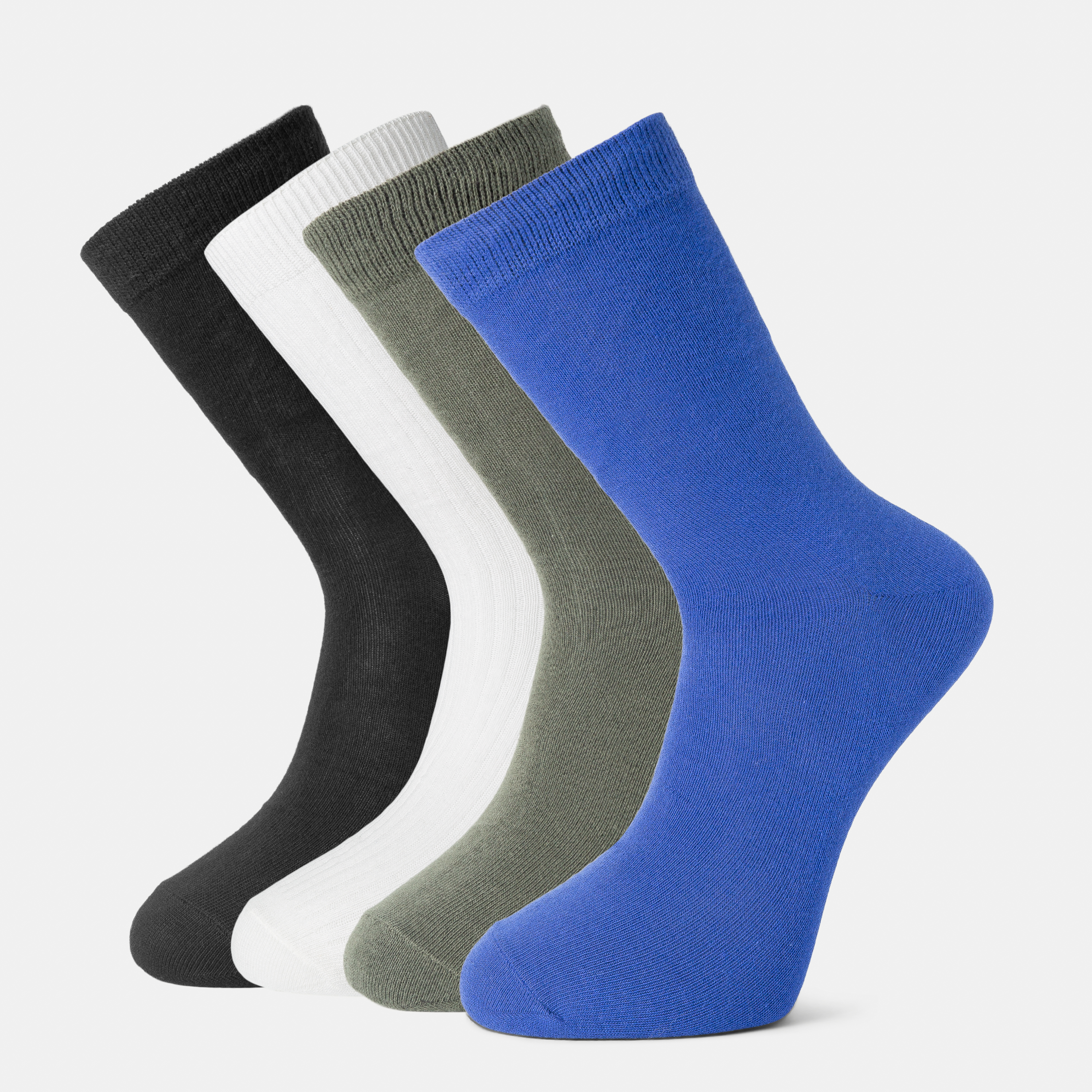 Basic sokker x4 41-45, Blue Green Rib, hi-res
