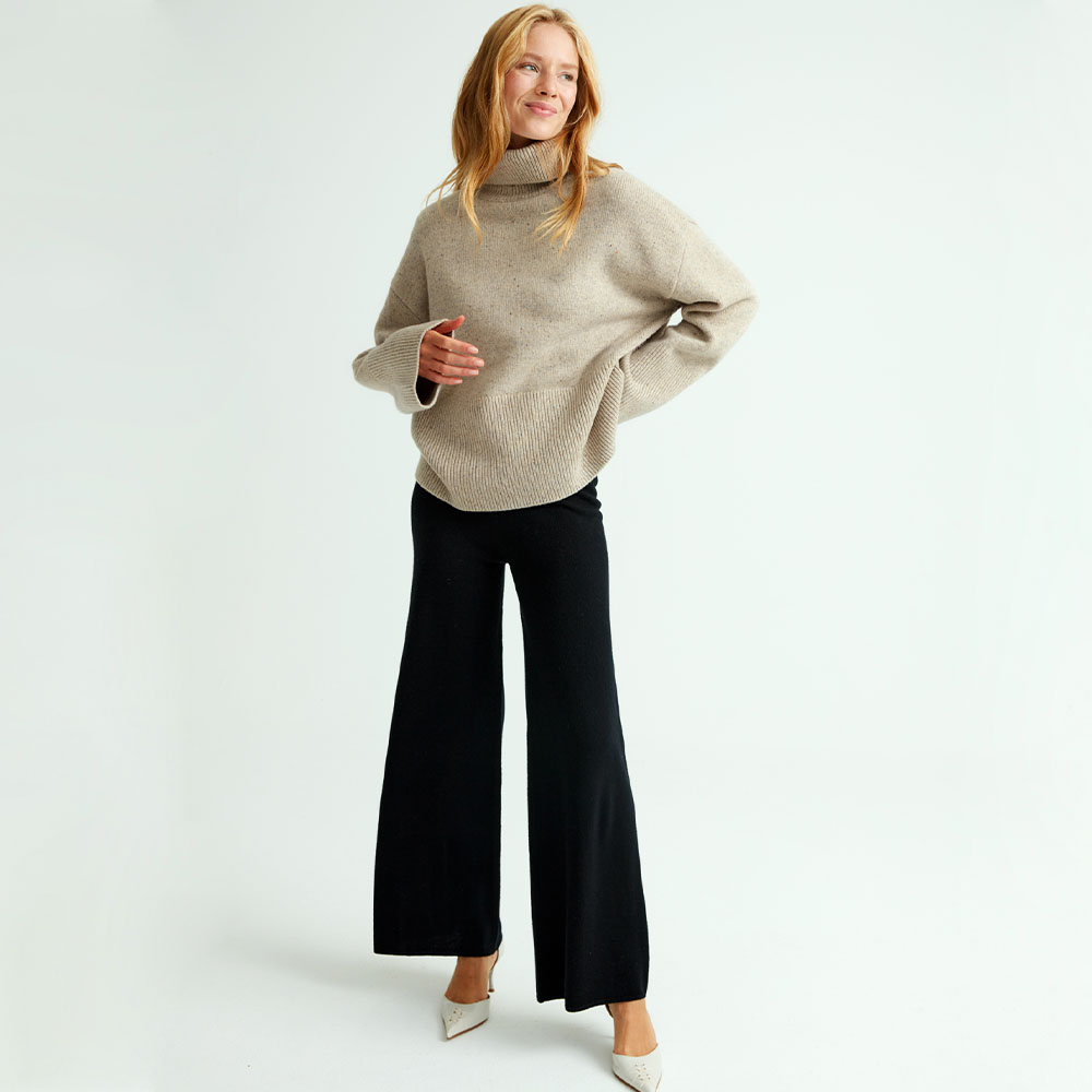 Wool Pants, Black, hi-res