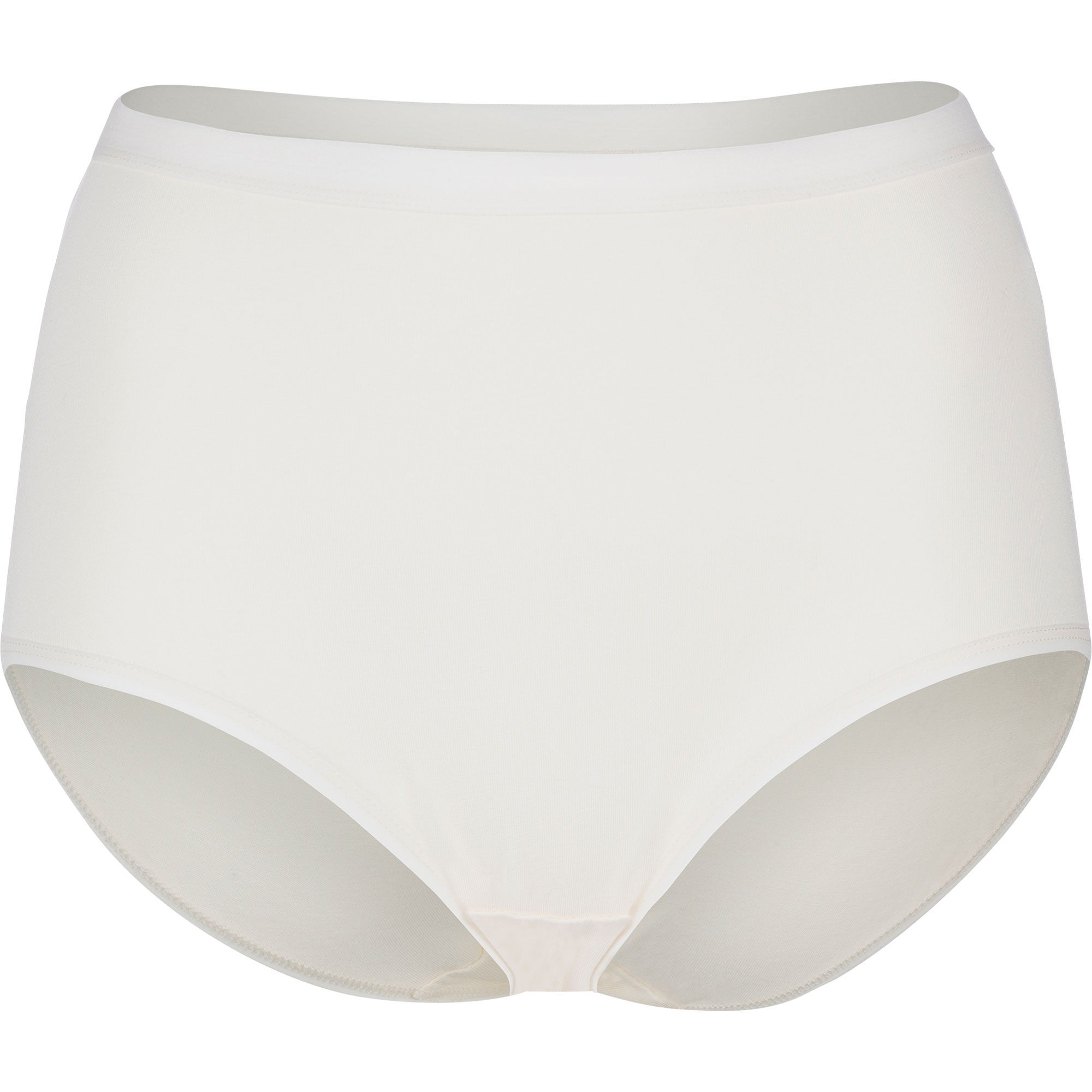 Basics high waist-truse økologisk bomull/modal, , hi-res