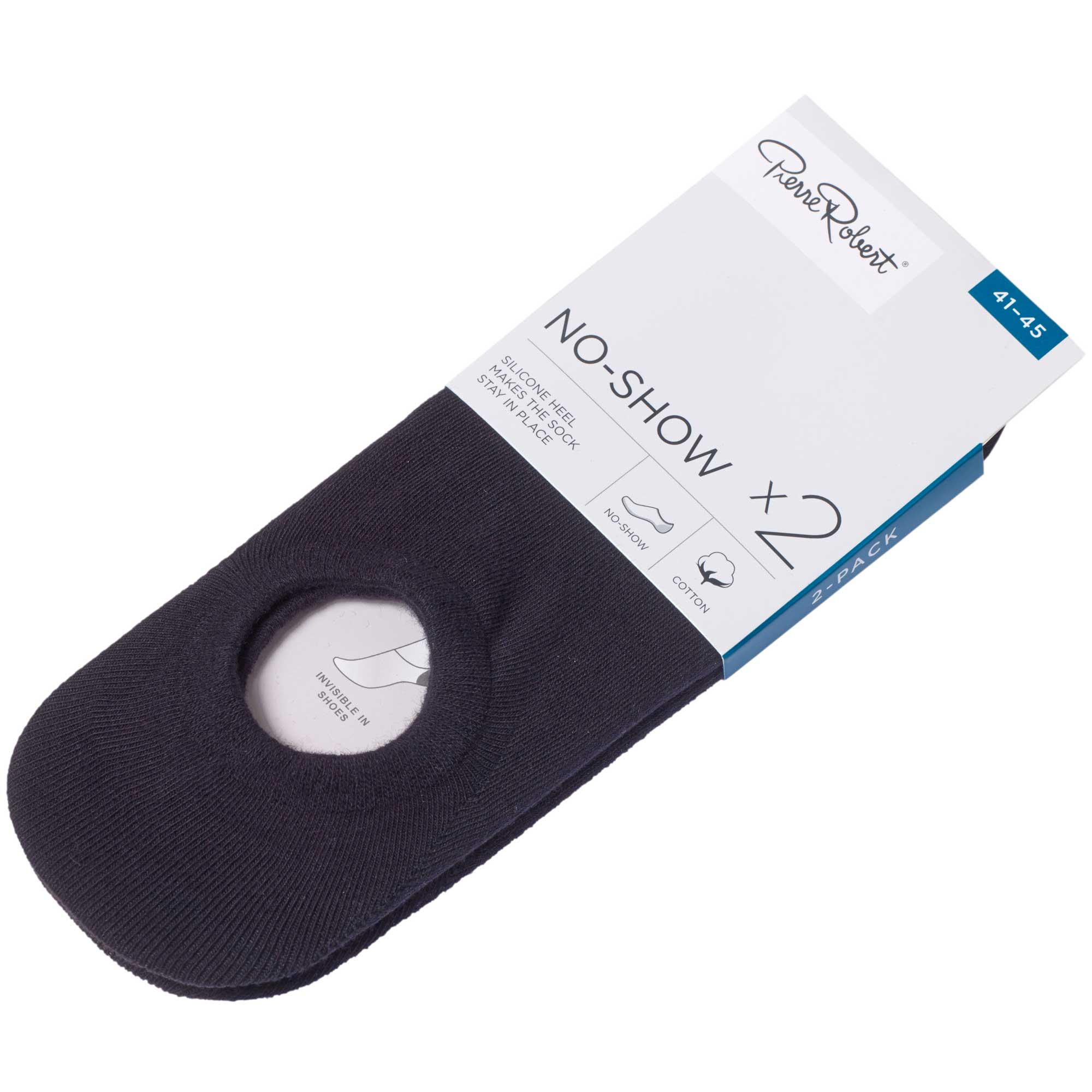 Ctn NoShow Socks X2 Men, Black, hi-res