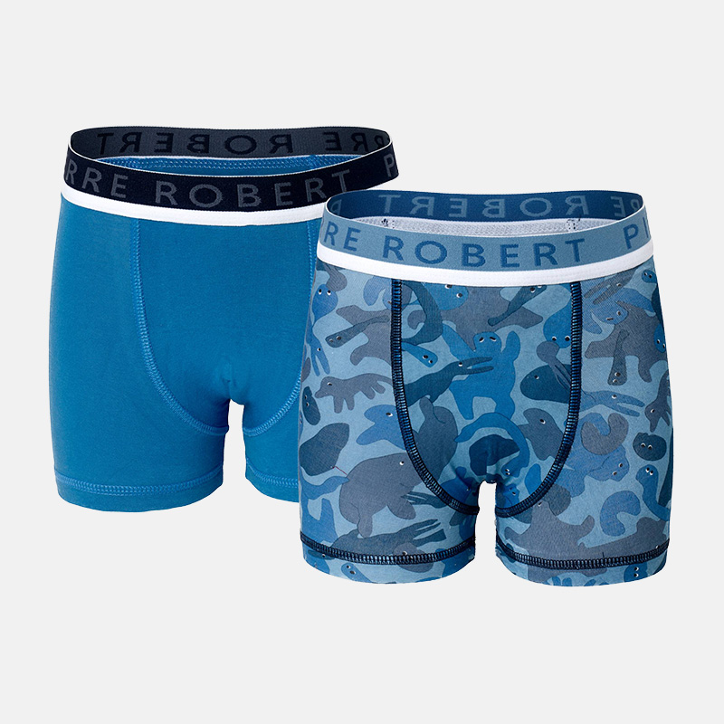 Cotton Boxer Kids Boy, Shaddow Blue, hi-res