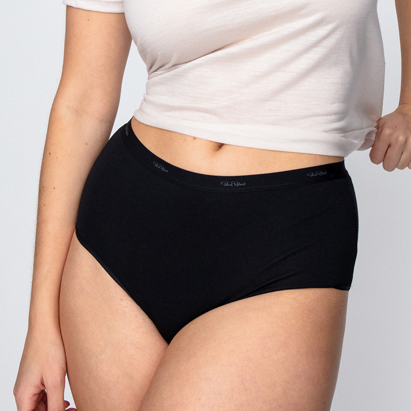 Cotton High Waist, Black, hi-res